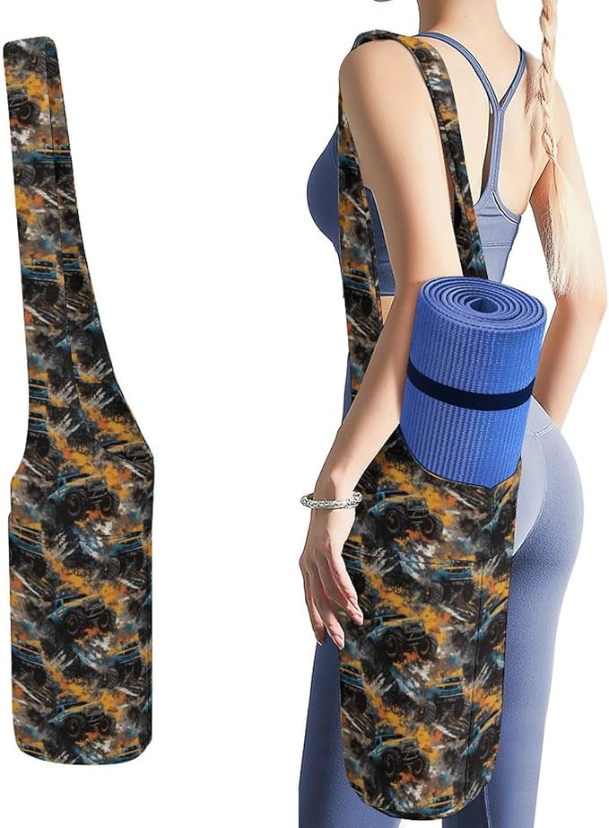 KKdskkds Fresh AvocadoYoga Mat Bag Large Opening Long Tote Yoga Mat with Pocket Fit Most Size Mats