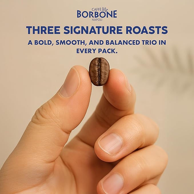 Caffè Borbone Variety Pack Coffee Pods (60 Count) – House, Breakfast & Italian Roast Blends for a Smooth, Bold & Balanced Brew – Single Serve Coffee Pods Compatible with K-Cup Brewers