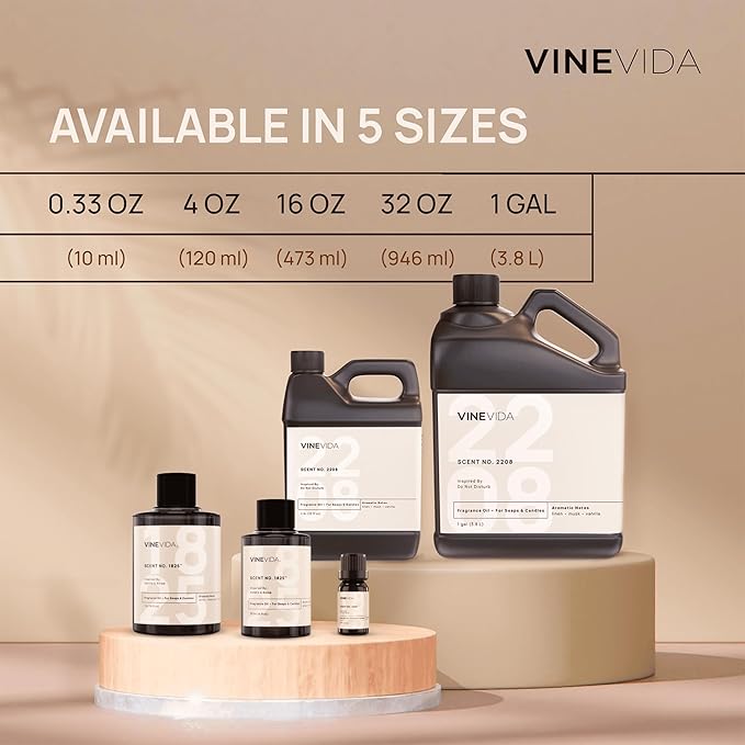 VINEVIDA [10mL] Wild Fig & Cassis Fragrance Oil for Candle Making - Natural Candle Oil Scents - Soap Making Essential Oil - Made in USA