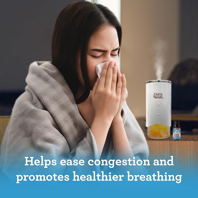 GuruNanda Breathe Easy Essential Oil, Blend of 100% Natural & Pure Essential Oils, Aromatherapy Blend for Helps in Promoting Nasal Breathing (2X0.5 Fl Oz)