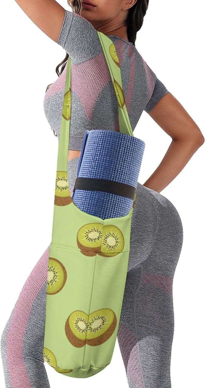Meaudiwes Large Size Yoga Mat Bag with Long Strap, Yoga Mats Carrier Storage Bag, Exercise Mat Holder Accessories