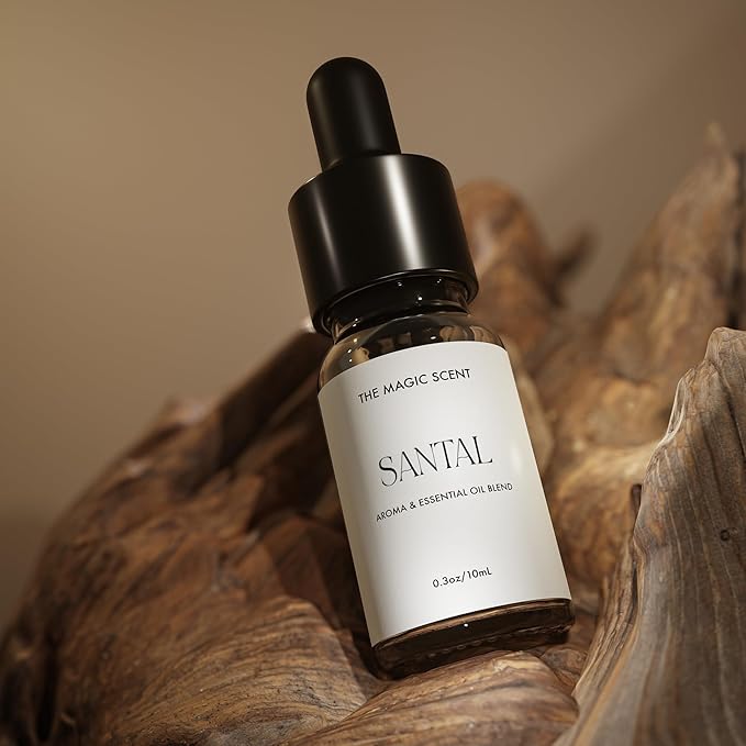 The Magic Scent Santal Diffuser Oil - Fragrance Scent - Cold-Air & Ultrasonic - Santal Essential Oil - Diffuser Oils Scents for Home - Sandalwood Oil - 0.3 fl oz, 10 mL