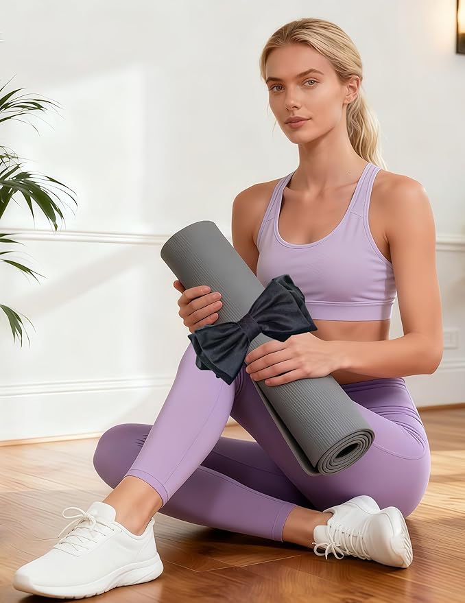 Zawuodar Yoga Mat Scrunchie - Yoga Mat Strap Band - Fits All Standard Yoga Mats (Not Suitable for Overly Thick Mats)
