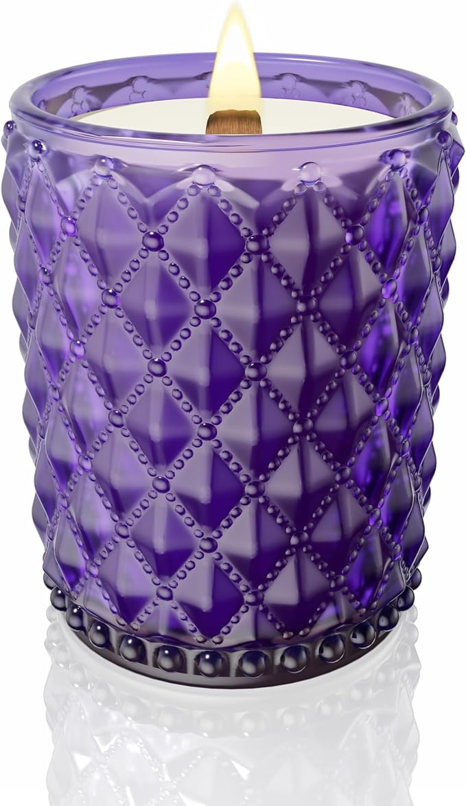 M&SENSE Citrus & Lavender Scented Candle | 16.6oz, 100-Hour Burn | Natural Non-Toxic Soy Wax | Long-Lasting for Mood Healing and Gifting | for Bathroom, Kitchen, Office