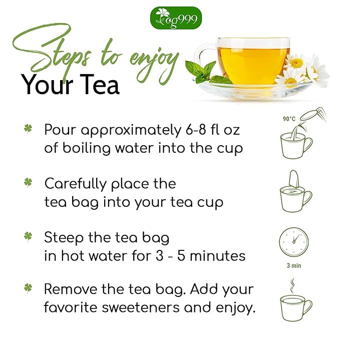 TOG999, Premium 120 Thyme Leaf Tea Bags, 100% Natural & Pure. Loose Leaf Thyme Herbal Tea. No Sugar, No Caffeine, No Gluten, Vegan.