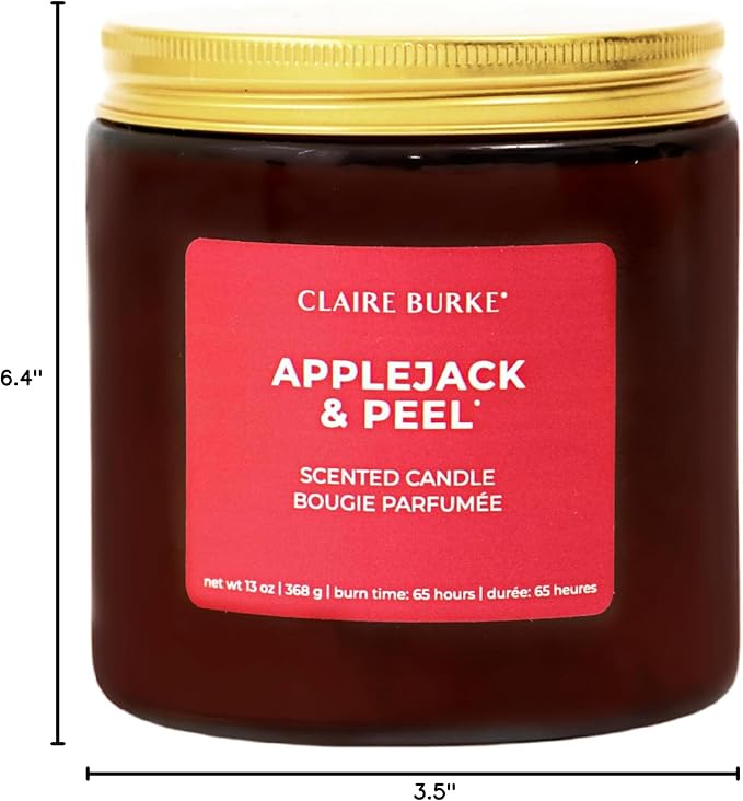 Claire Burke Apple Jack and Peel Fall Scented Candle, 13 oz