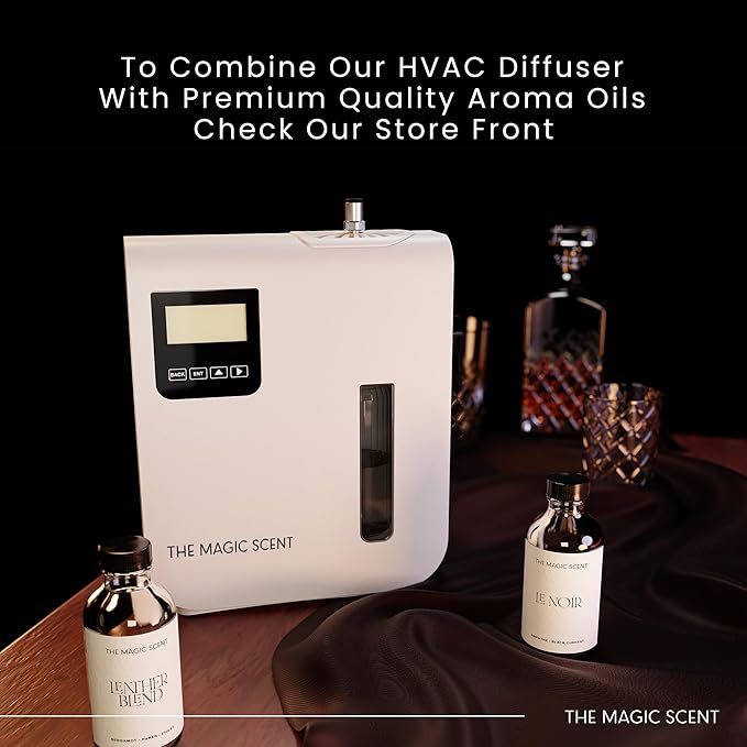 The Magic Scent Diffuser, Scent Air Machine for Home & Hotels, HVAC or Portable Nebulizing Diffuser - Large Room Waterless Aroma Machine - Aroma Oil Included