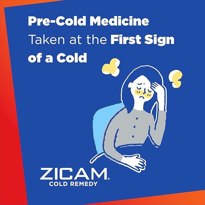 Zicam Cold Remedy Zinc Rapidmelts | Orange Cream Flavor | Shortens Cold Duration | Sugar-Free | Homeopathic