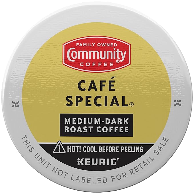 Community Coffee Café Special Medium-Dark Roast Single Serve Keurig K-Cup Pods 32 ct Box