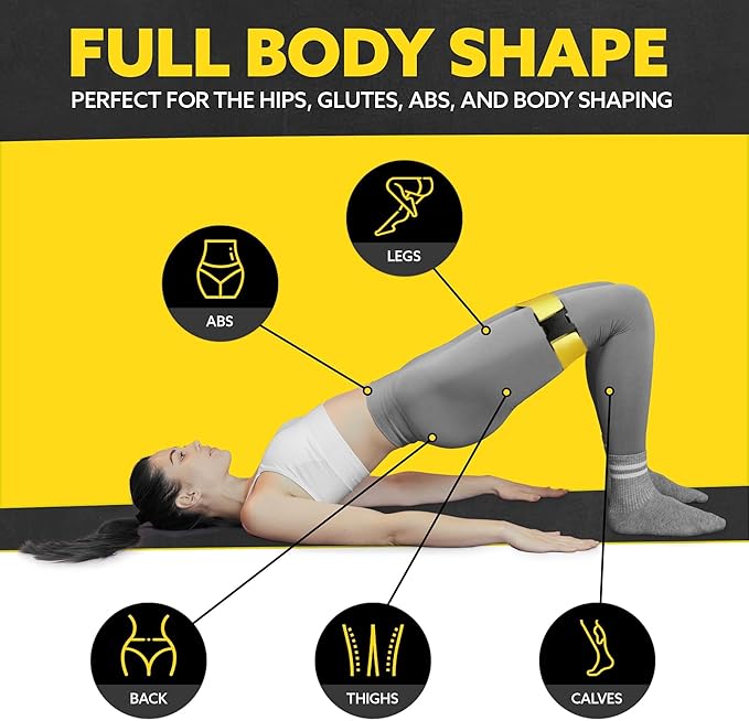 Tribe Lifting Fabric Resistance Bands for Glutes & Legs | 5 Fabric Workout Bands Set | Thick Booty Bands for Squats, Lunges, Hip Training, Physical Therapy & Home Workouts