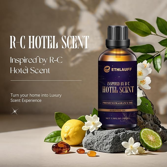 HotelDiffuser Oil, Fragrance Oil, Inspired by Ritz-C. 3.38 Fl Oz | 100 mL, Essential Oil for Waterless Diffuser