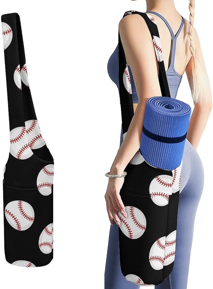 Aiyoolee Yoga Mat Bag Large Tote Carrier Holder with Water Bottle Pocket Yoga Bags