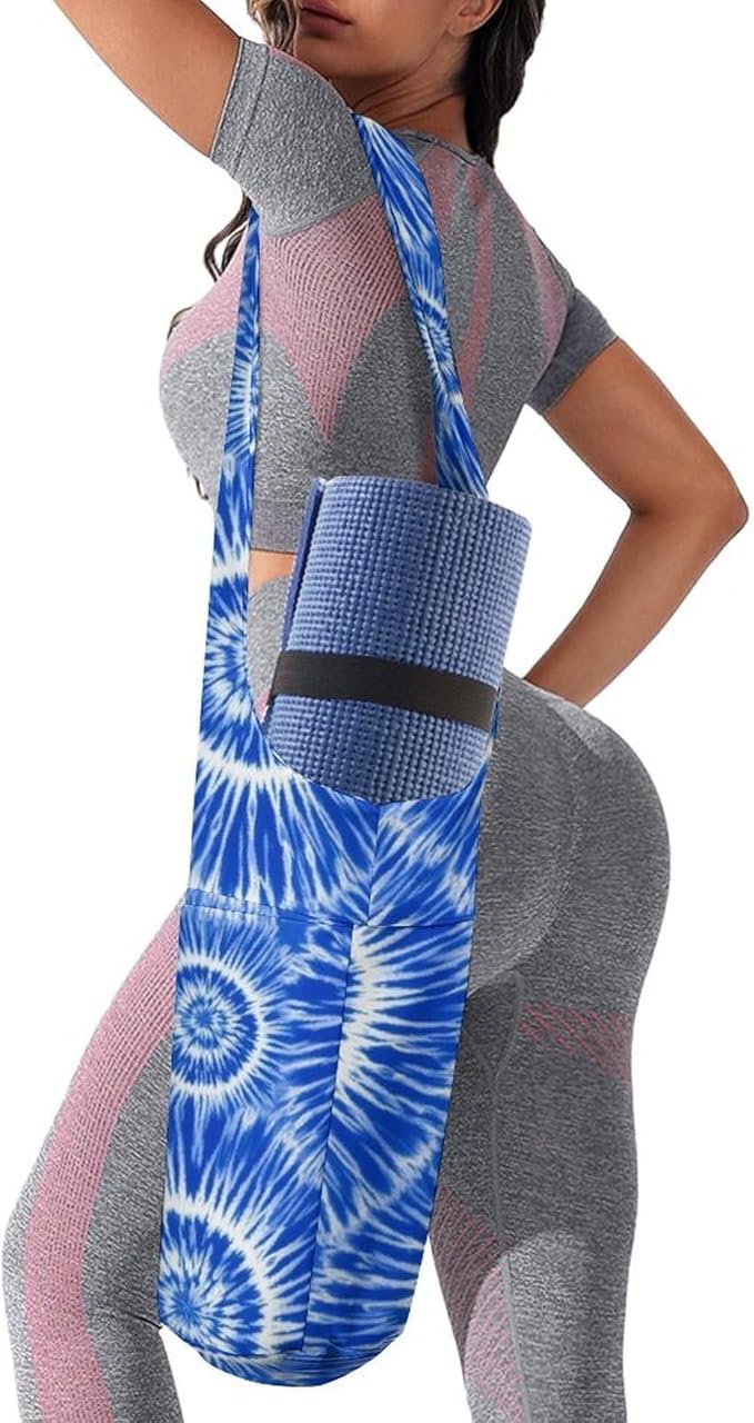 Aiyoolee Portable Yoga Mat Carrier Single Shoulder Bag with Pocket Spacious for Yoga Gym Fitness Travel