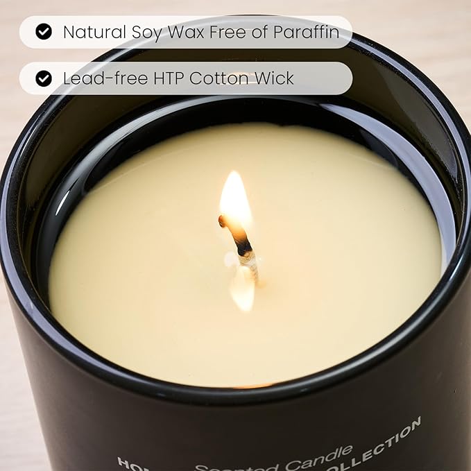 M&SENSE Natural Soy Candle| Espresso Love | 5.3 oz | Minimalist Christmas Scented Candle for Relaxation, Gifting, Home Décor | for Bedroom, Office, Party Small