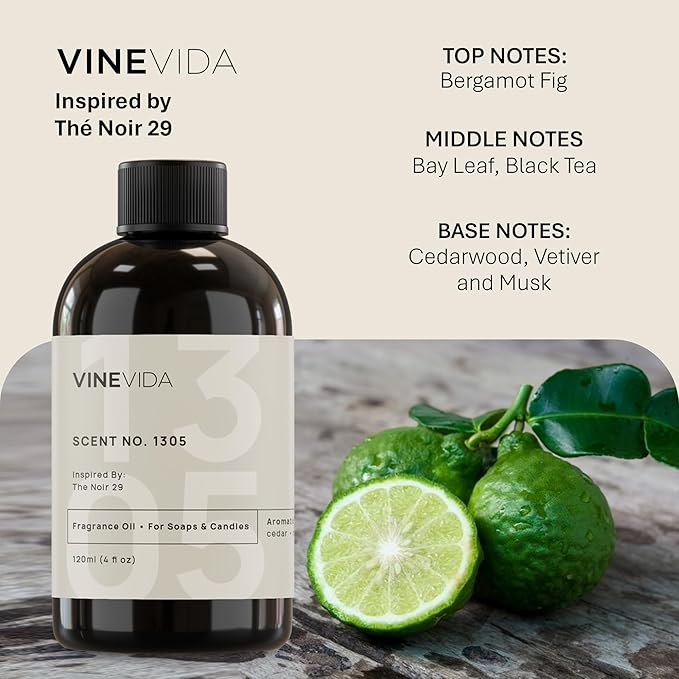 VINEVIDA [4oz] Scent No.1305 Fragrance Oil for Candle & Soap Making - Natural Candle Scents Made in USA