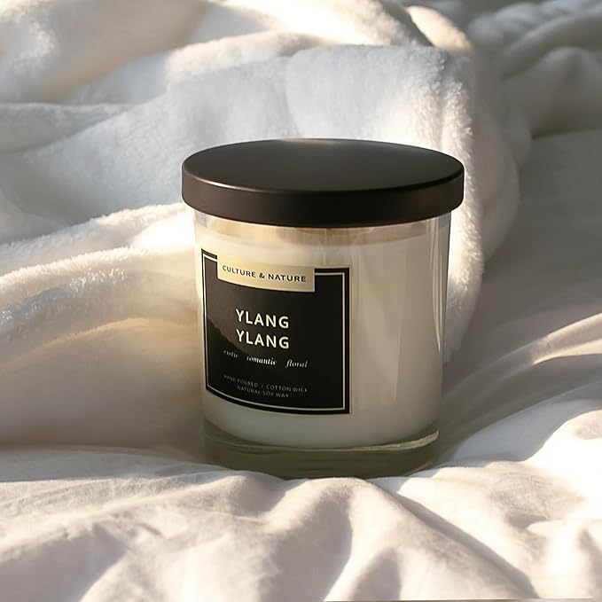 CULTURE & NATURE Natural Soy Wax Candle 7oz (Ylang Ylang)