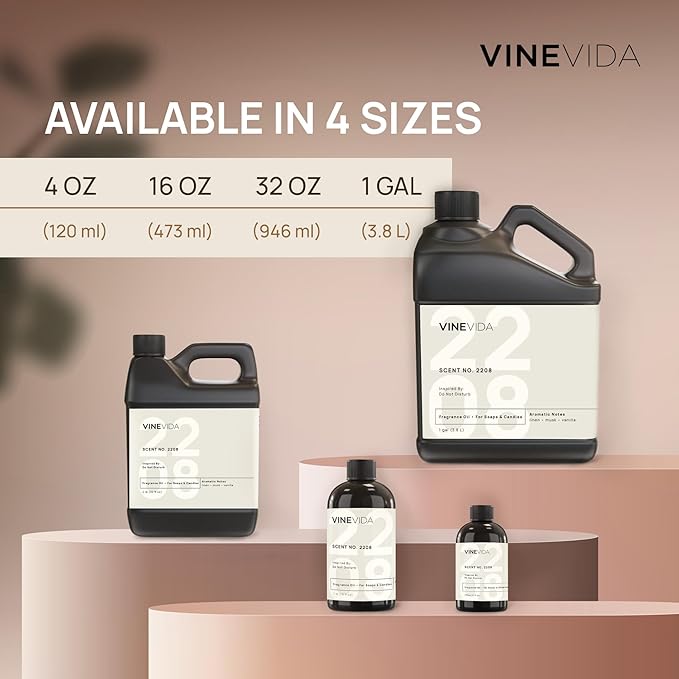 VINEVIDA Scent NO. 1027 Fragrance Oil - 120mL (4oz) - Inspired by: Langham Hotel London Fragrance Oil for Candle Making - Made in USA Candle Scents Scents for Soap Making