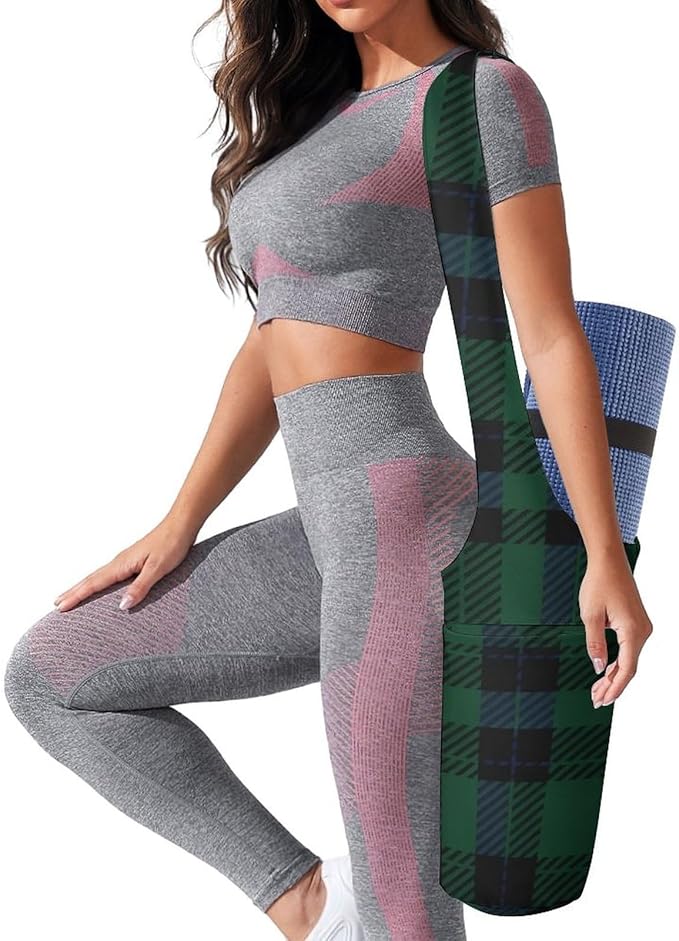 Aiyoolee Yoga Mat Bags, Large Tote Yoga Mat Carrier Holder with Water Bottle Pocket, Adjustable Shoulder Strap Storage Bag