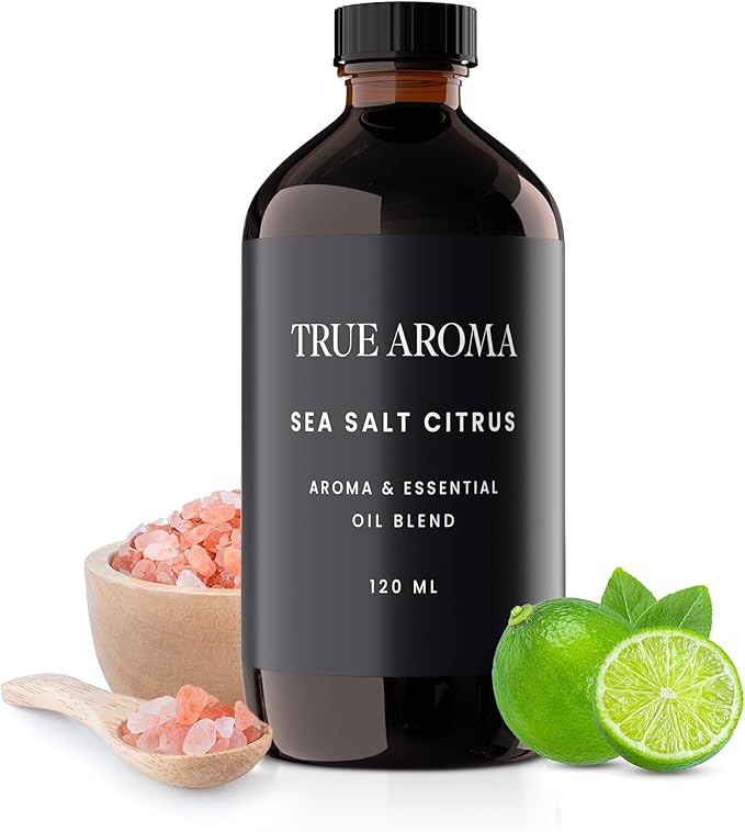 Sea Salt Citrus Essential Oil | Sea Salt Citrus Essential Oils for Aroma Diffusers | Sea Salt Essential Oil for Diffuser | Aromatherapy Essential Oils | Essential Oil Blends - 120 ML