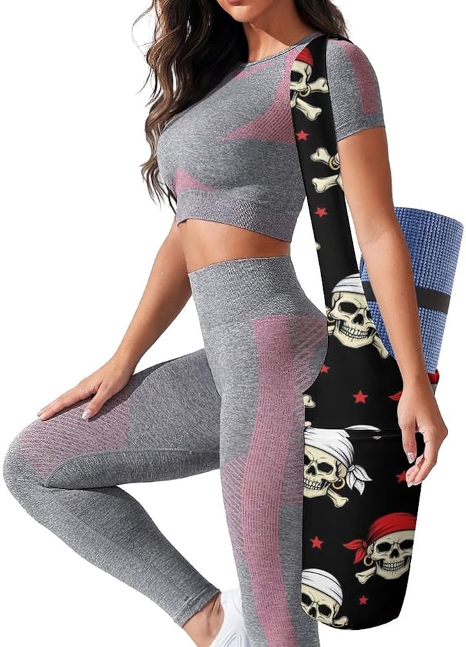 Aiyoolee Women's Portable Yoga Mat Bag Single Shoulder Carrier with Pocket for Gym Yoga Workout Travel