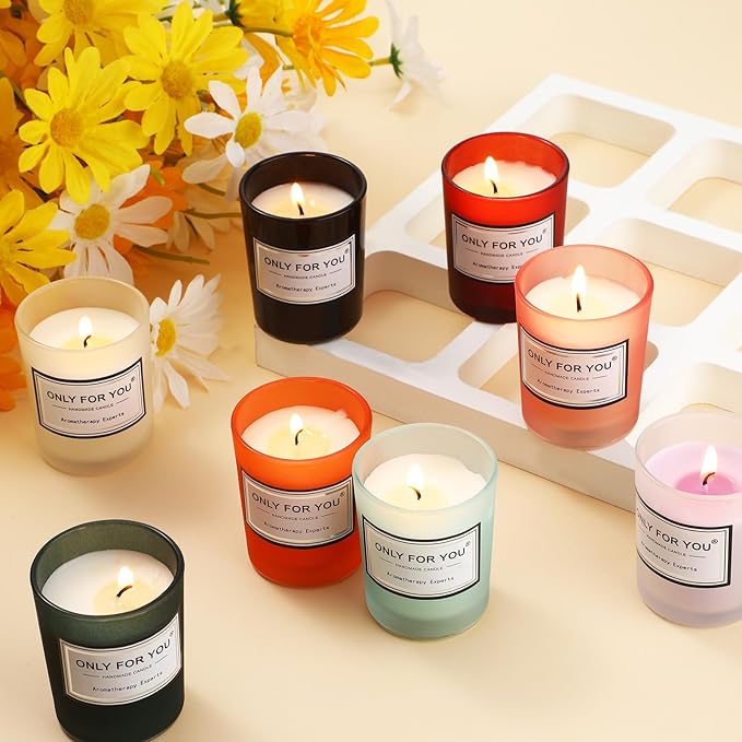 MTLEE 36 Pcs Scented Candles for Home Bulk Jar Candles Gift Set for Women Long Lasting Aromatherapy Candle for Birthday Teacher Thanksgiving Anniversary(Bright Style)