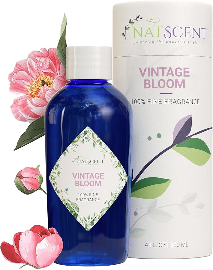 Vintage Bloom 4oz Essential Oil for Dynamo Diffusers - Nature-derived Floral Scent, IFRA Certified, Aromatherapy