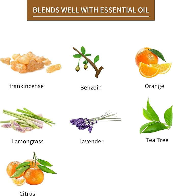 Sedbuwza Vanilla Essential Oil, Pure Organic Vanilla Fragrance Oil for Diffuser, Humidifier, Soap, Candle, Perfume