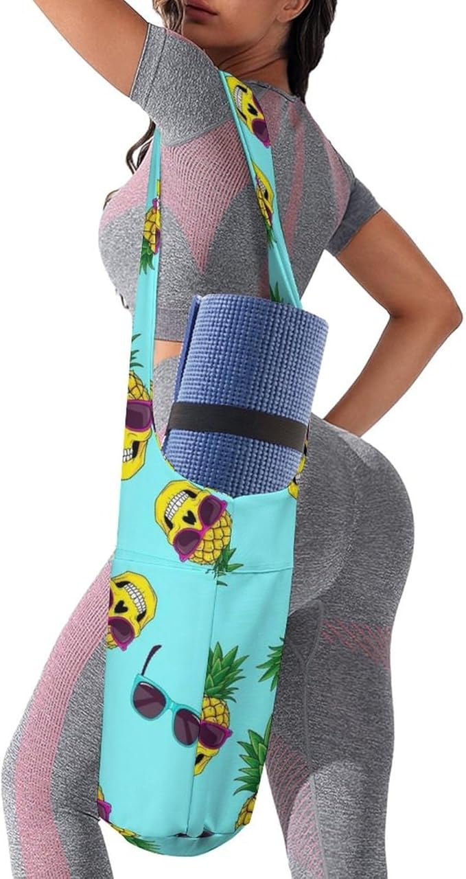 Aiyoolee Yoga Mat Bag with Large Pocket, Strap Bag Carriers for Women