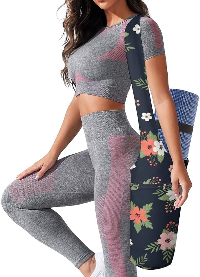 Meaudiwes Large Size Yoga Mat Bag with Long Strap, Yoga Mats Carrier Storage Bag, Exercise Mat Holder Accessories