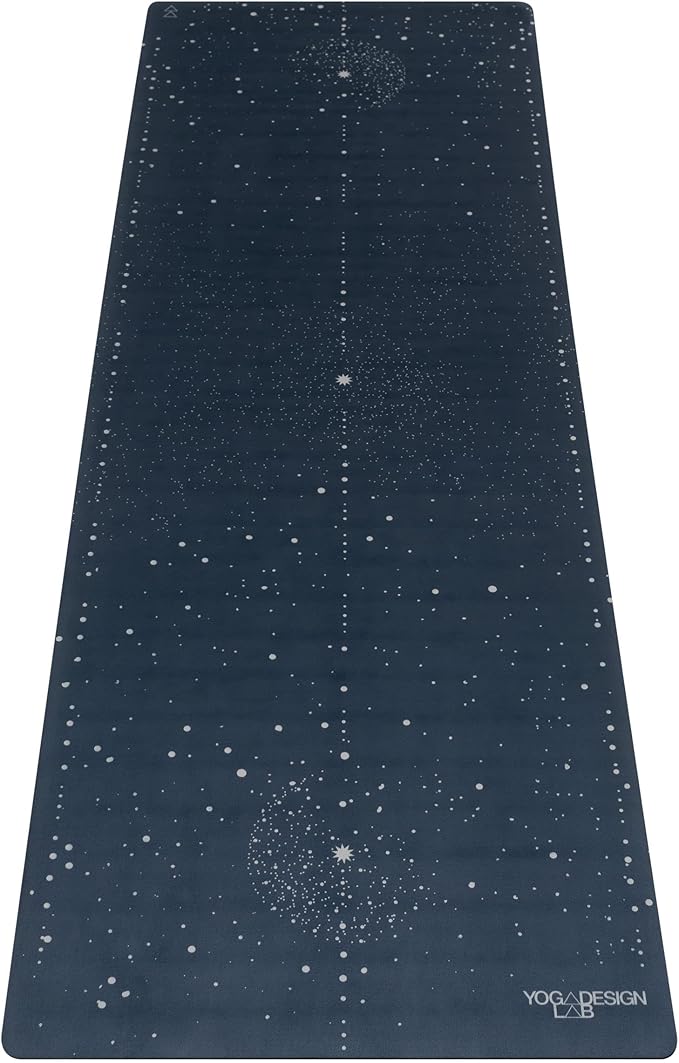 YOGA DESIGN LAB | The Combo Yoga Mat | Eco Luxury | Ideal for Hot Yoga, Power, Bikram, Ashtanga, Sweat | Studio Quality | Includes Carrying Strap!