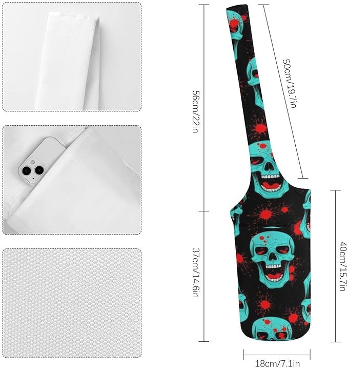 Meaudiwes Large Size Yoga Mat Bag with Long Strap, Yoga Mats Carrier Storage Bag, Exercise Mat Holder Accessories