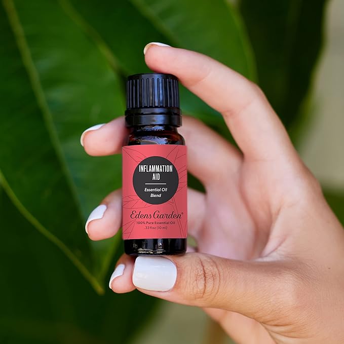 Edens Garden Inflammation Aid Essential Oil Blend- 100% Pure Premium Grade, Undiluted, Natural, Therapeutic, Aromatherapy, The Best for Skin, Face, Humidifiers 10 ml (.33 fl oz)