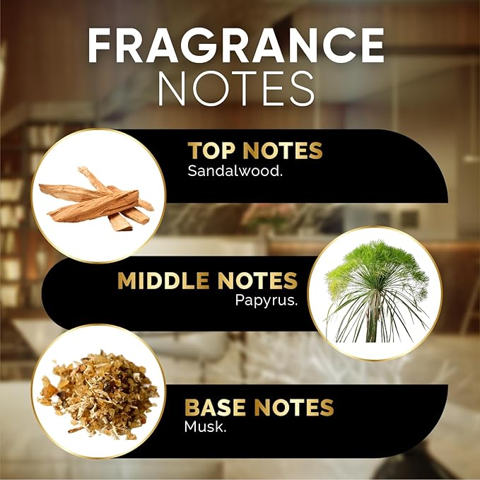 Luxury Hotel Diffuser Oil for Hotels and Homes - Aromatherapy Oils for use with an Essential Oil Diffuser at Home - Fragrance-Scent Diffuser Oil Blend (Santal) 4.05fl oz (120ml)