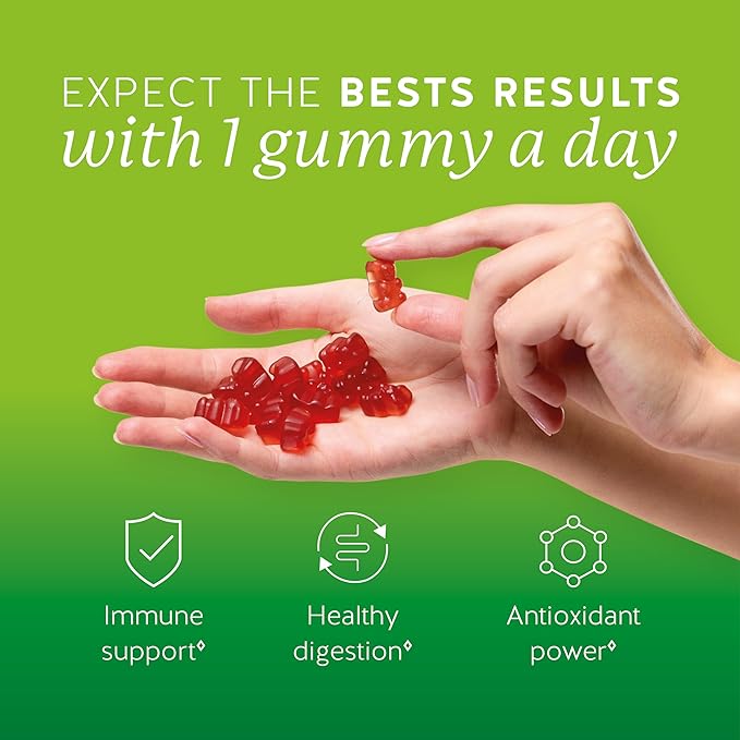 Bears with Benefits Apple Cider Vinegar Gummy Bears - Metabolism Booster Complex with Vitamin B6, B12, Iodine, Folic Acid - Well-Being & detoxification - Vegan - Balanced Gut (30 Gummies)