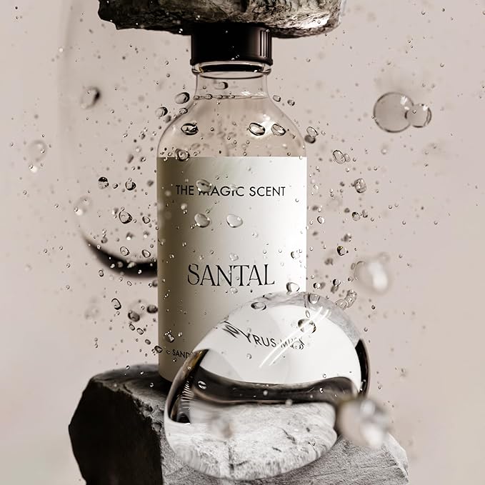 The Magic Scent Santal Fragrance Oil - Diffuser Oil Scent - Santal Aroma Diffuser Oils - Luxury Scents for Home - Sandalwood Oil - 8.5 fl oz, 250 mL