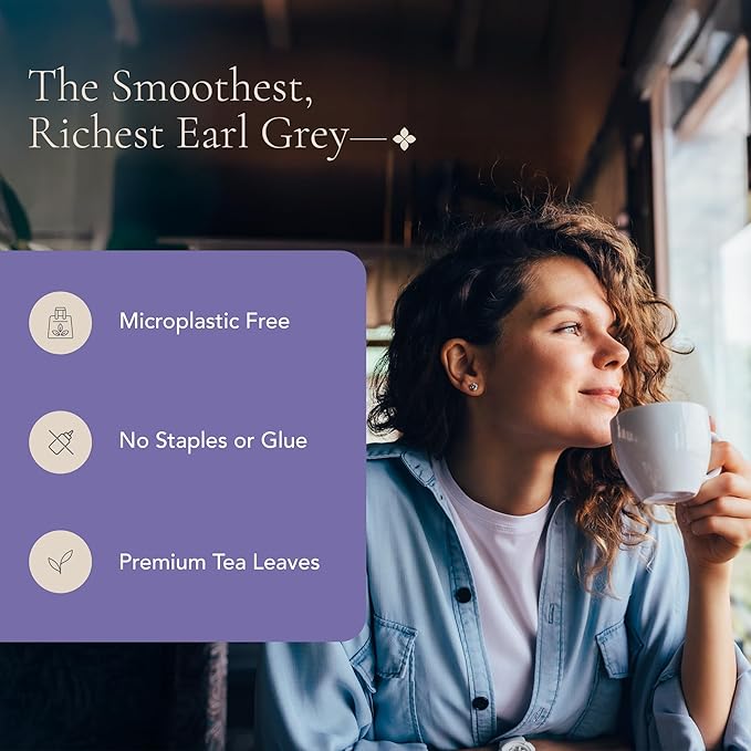Art of Tea | Organic Earl Grey Crème Tea| 50 Eco Friendly Assorted Tea Bags
