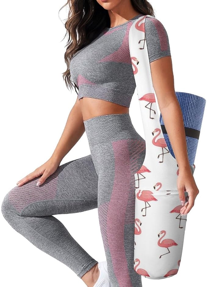 Meaudiwes Large Yoga Mat Bag Fit Most Size for Ladies Yoga Mats Carrier Bags Multi-Functional Exercise Mat Holder Storage Bag