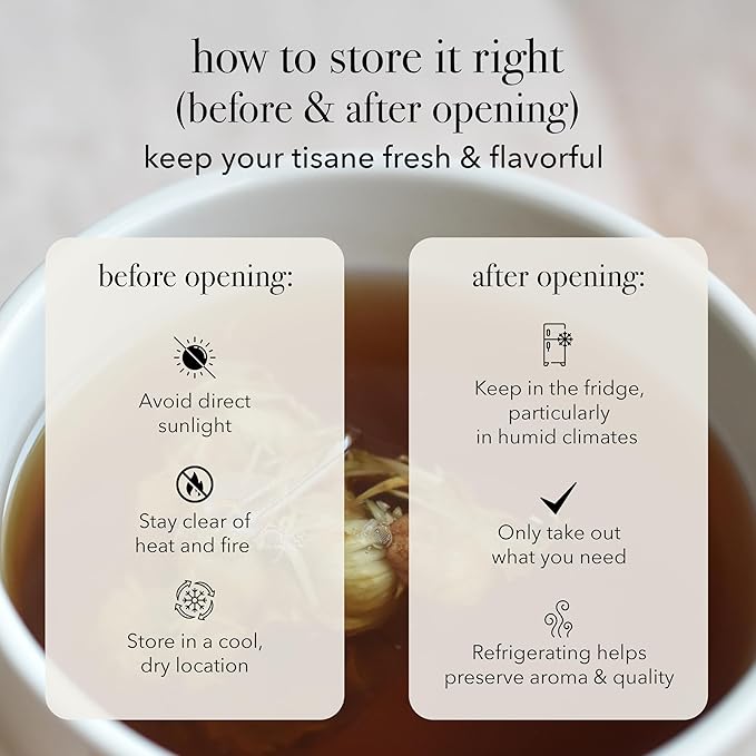 qìsane Hawthorn Berry Tea Bags with Osmanthus Flower - Dried Hawthorn Berries, Osmanthus Plant, Lemongrass & Ginger Loose Leaf Tea to Help Support Digestion & Easy Breathing - 10 sachets (~30 cups)