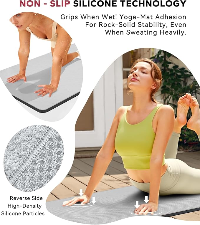 HAPBEAR Hot Yoga Towel - Non Slip Yoga Mat Towel with Grip Dot, Super-Absorbent, Soft Microfiber Towel for Hot Yoga, Pilates and Fitness