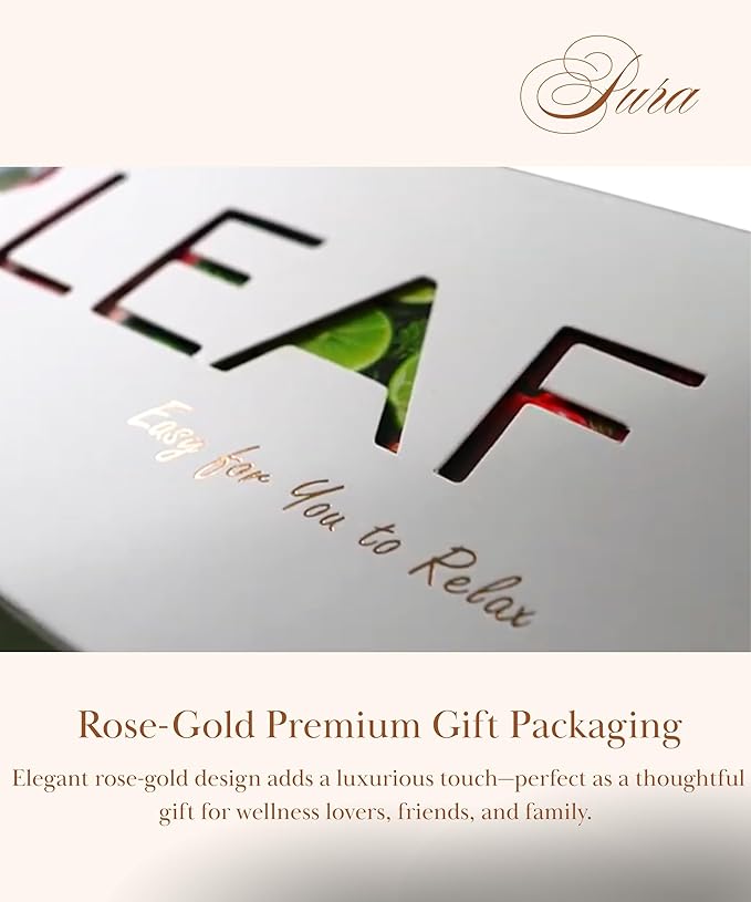 Decaf Herbal Tea Sampler – EZR Leaf 22ct Caffeine-Free Pyramid Bags, Assorted Fruit & Floral Blends with Lemon Verbena, Chamomile Mint, Dreamland, Roselle – Variety Tea Assotment Set for Tea Lovers