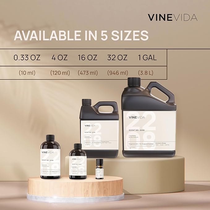VINEVIDA Scent NO. 3132 Fragrance Oil - 120mL (4oz) - Inspired by: Venetian Bergamot Fragrance Oil for Candle Making - Made in USA Candle Scents Scents for Soap Making