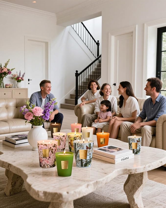 M&SENSE Eucalyptus Sage Soy Candle, 14.1oz 60H Slow Burning, Aromatherapy Candle for Sleep Support Winter Home Fragrance Housewarming Gifts