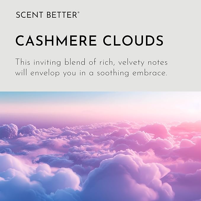 Scent Better Cashmere Clouds Aroma Essential Oil Blend: an Aromatherapy Blend of Cedar, Vanilla, and Amber for Ultrasonic Diffusers & Nebulizers (3.3 Fl Oz, 100 mL)