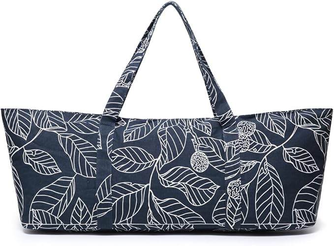 ELENTURE Large Yoga Mat Bag for Women Men, Travel Gym Bag for Pilates Office Beach Workout, Yoga Mat Tote Carrier with Mat Strap for 1/4" 1/2" Thick Exercise Yoga Mat
