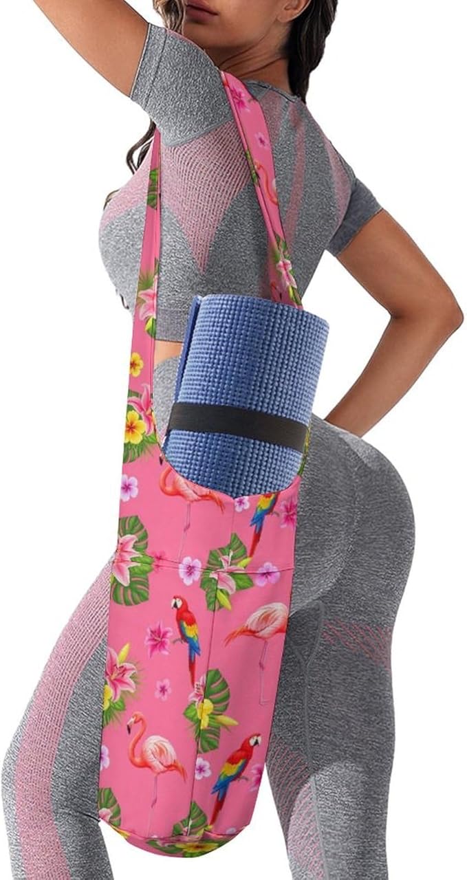 Aiyoolee Yoga Mat Bag for Women with Large Pocket, Yoga Gifts Accessories with Adjustable Shoulder Strap for Workout Stuff