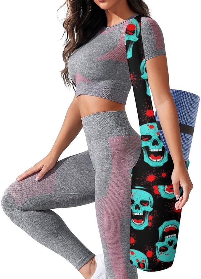 Meaudiwes Large Size Yoga Mat Bag with Long Strap, Yoga Mats Carrier Storage Bag, Exercise Mat Holder Accessories