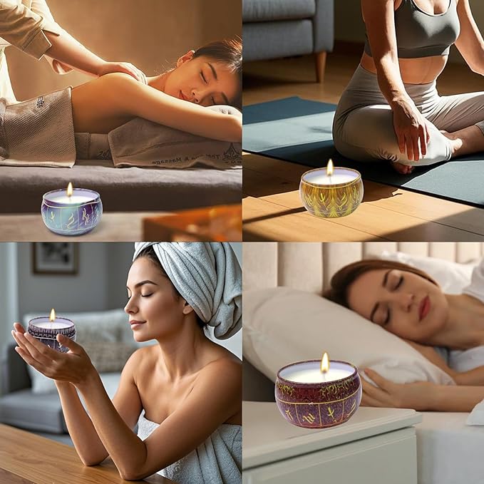 12 Constellation Scented Candles Gift Sets | Soy Wax Travel Tins Candles with Essential Oils |12 Scents Aromatherapy Relaxation Jar Candles for Home | Birthday, Candle Gift Sets for Women/Men
