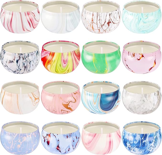 16 Packs Scented Candle Gift Set for Mom | Woman, 2.5oz Jar Candles for Home Scented Bath Yoga, Natural Soy Wax, Fragrance Candle for Mothers Day, Birthday, Valentine's Day…