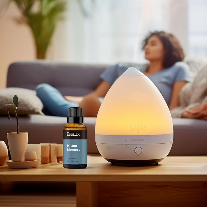 Hotel Diffuser Oil, ESSLUX Luxury Hotel Fragrance Oil Diffuser Scents, Inspired by The Hilton Hotel Scents,Essential Oils for Home for Diffuser, Massage, Soap, Candle Making Scents, Perfume, 30ml