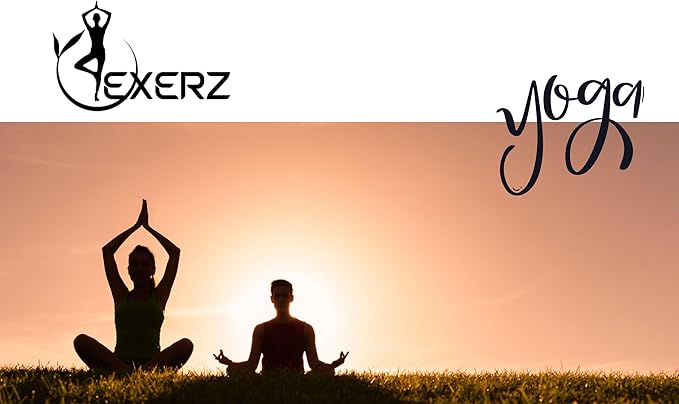 EXERZ Yoga Blocks 2 pack, Gym Blocks, Exercise Workout Fitness Bricks, Pilates Stretch Handstand Non-Slip